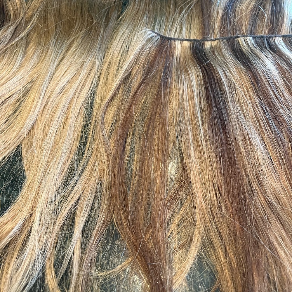 Human hair extensions in excellent condition!